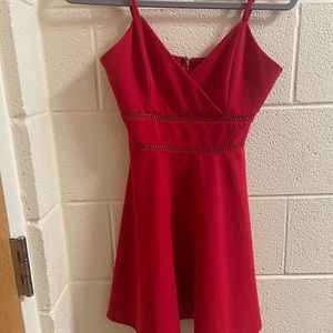 Red altar’d state dress